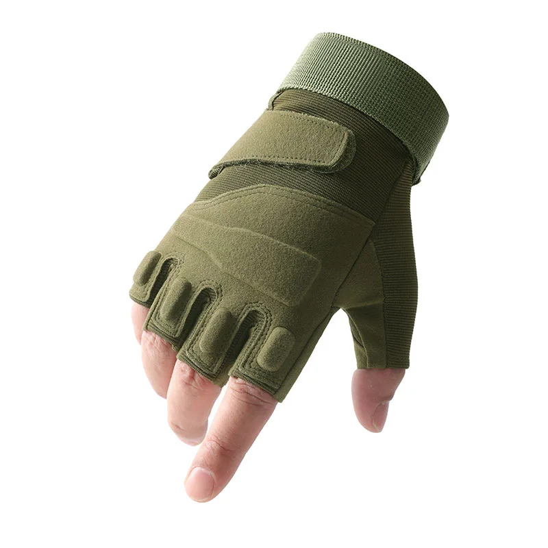 Camping Outdoor Tactical Airsoft Gloves Half Finger Anti-slip Combat Shooting Hunting Fitness Fingerless Anti-cut Gloves