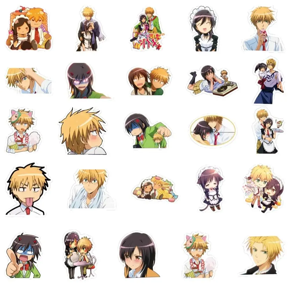 50PCS الكرتون أنيمي الرئيس خادمة الكبار الكتابة على الجدران ملصقات السيارات دفتر سكوتر ملصقات