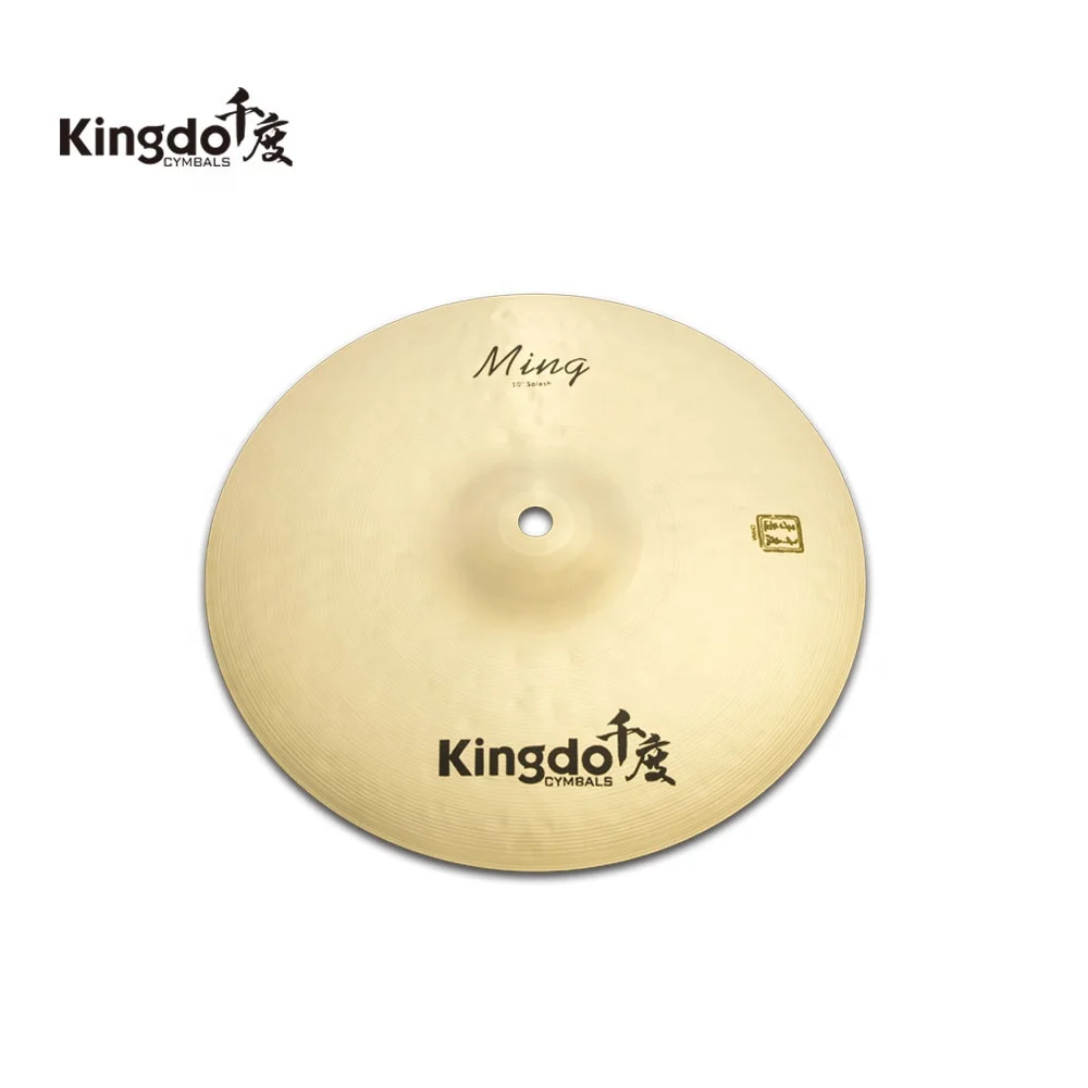 

2024 Kingdo China factory hot sale handmade B20 8'' Ming Splash cymbal Percussion instrument drum set instrument