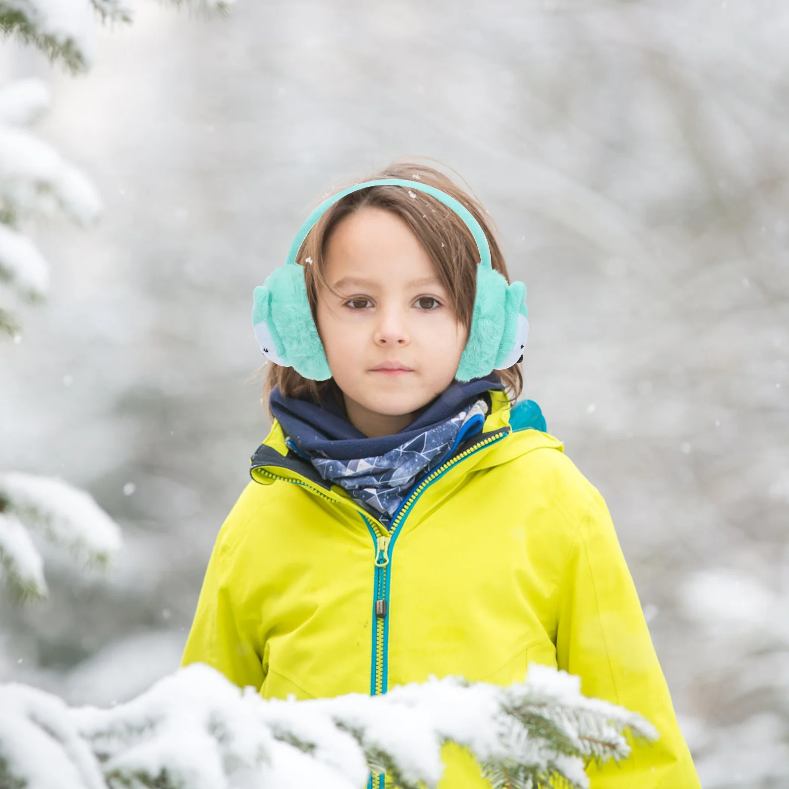 Sombrero Niños Auriculares Precioso Dibujos Animados Niños Protector Niños Fundas Cálidas para Miss