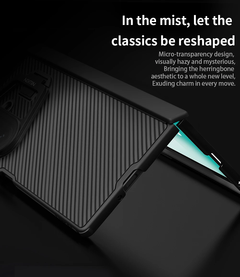 

For Samsung Galaxy Z Fold 7 5G Nillkin Magnetic Case Magsafe Camshield Prop Shockproof Matte Transparency Camera Stand Cover