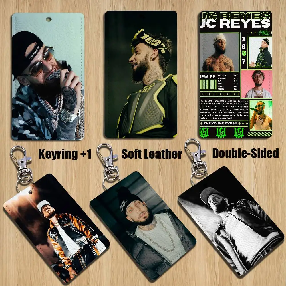 

slim J-JC Reyes cool Keychain Holder Suitable For Subway Bank Card Bus Card Case Badge Holder Wallet Card Textured pattern