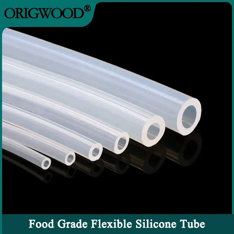 Tubo de silicona Flexible de 1m, manguera de goma de silicona transparente, Dimaeter 1 2 4 5 6 7 8 9 10 11 12 14 16 18 20 30 50mm, tubo de calidad alimentaria