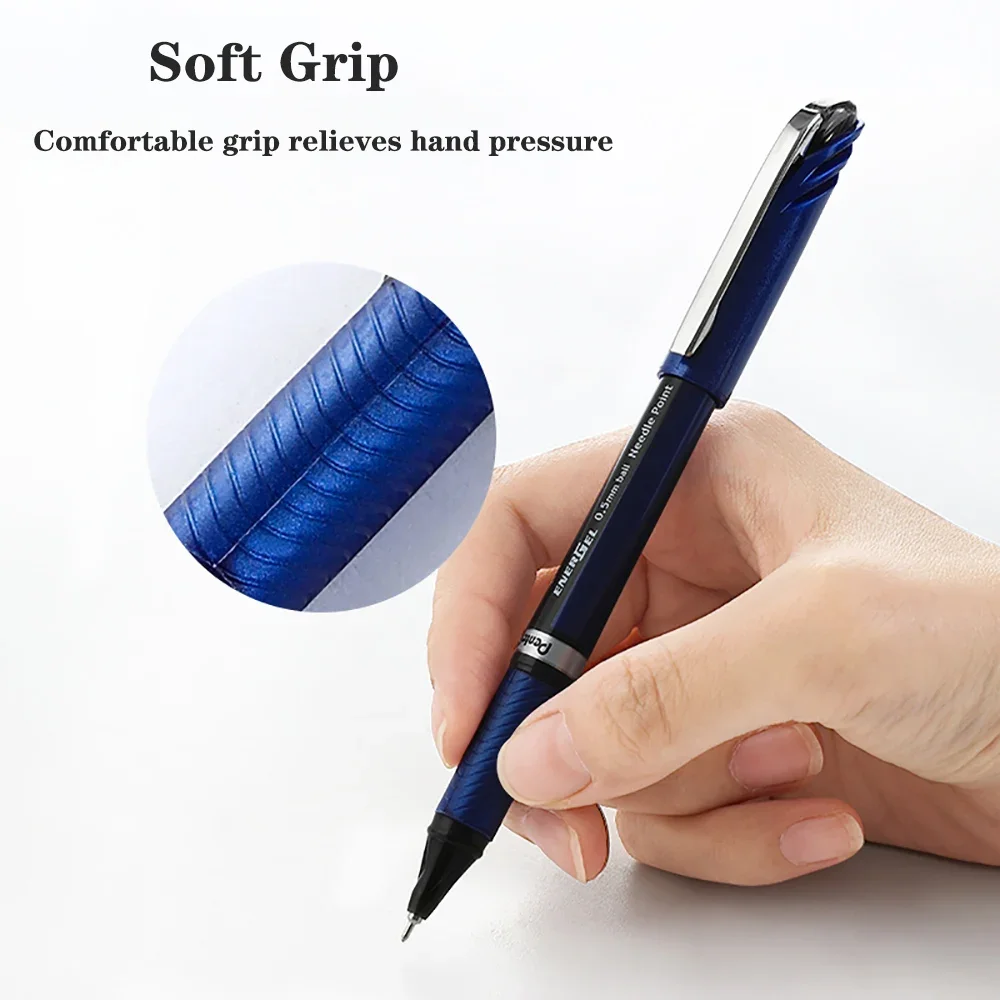 Zestaw długopisów żelowych Pentel BLN25/BL27 z Japonii, półigła, prosty długopis na płynny tusz, 0.5/0.7mm, długopis do podpisywania, artykuły papiernicze o dużej pojemności. — zdjęcie produktu 6