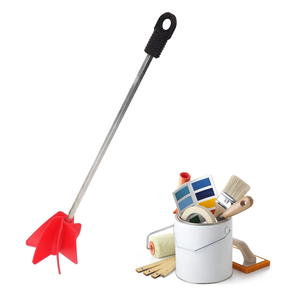 A09G-Mezclador de pintura, mezclador de pintura, mezclador de taladro, agitador de pintura para taladro, accesorio mezclador