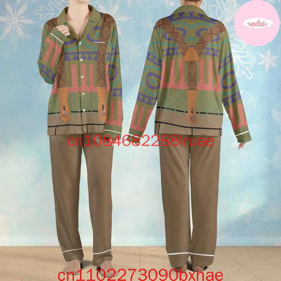 

2026 New Disney Frozen Pajamas Set Disney Princess Elsa Anna Kristoff Sven Olaf Christmas Pajamas Adult Matching Elsa Birthday