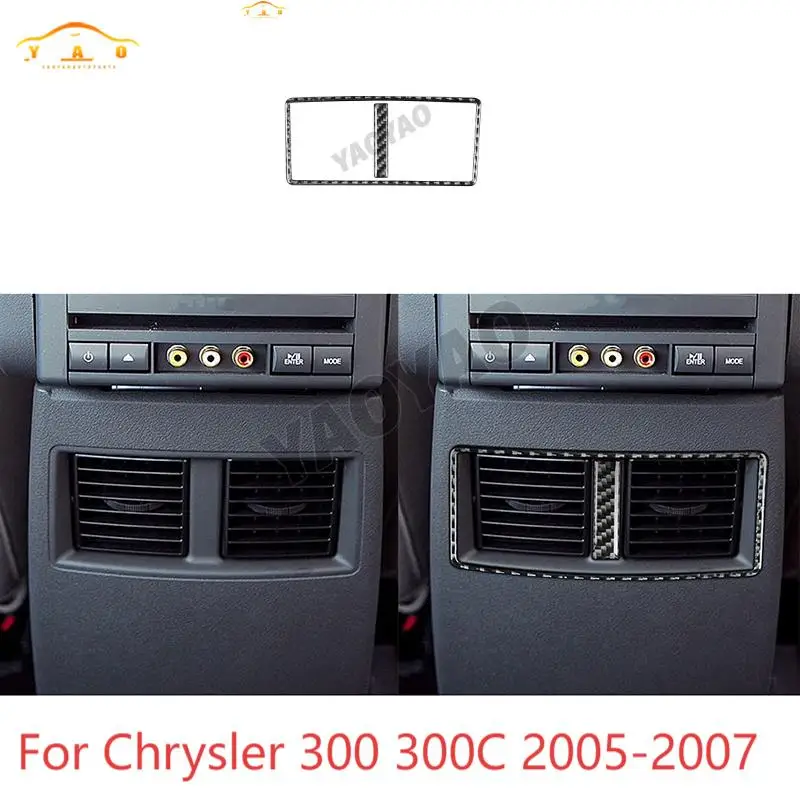 

Car Sticker For Chrysler 300 300C 2005 2006 2007 2008 2009 2010 Rear Air Conditioning AC Outlet Panel Trim Cover Accessories