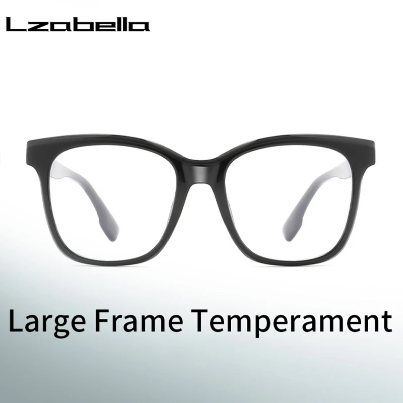 

Lzabella 2025 New Square Eyeglass Frame TR90 Comfortable Casual Frame Large Frame Male And Female Prescription Glasses 9093