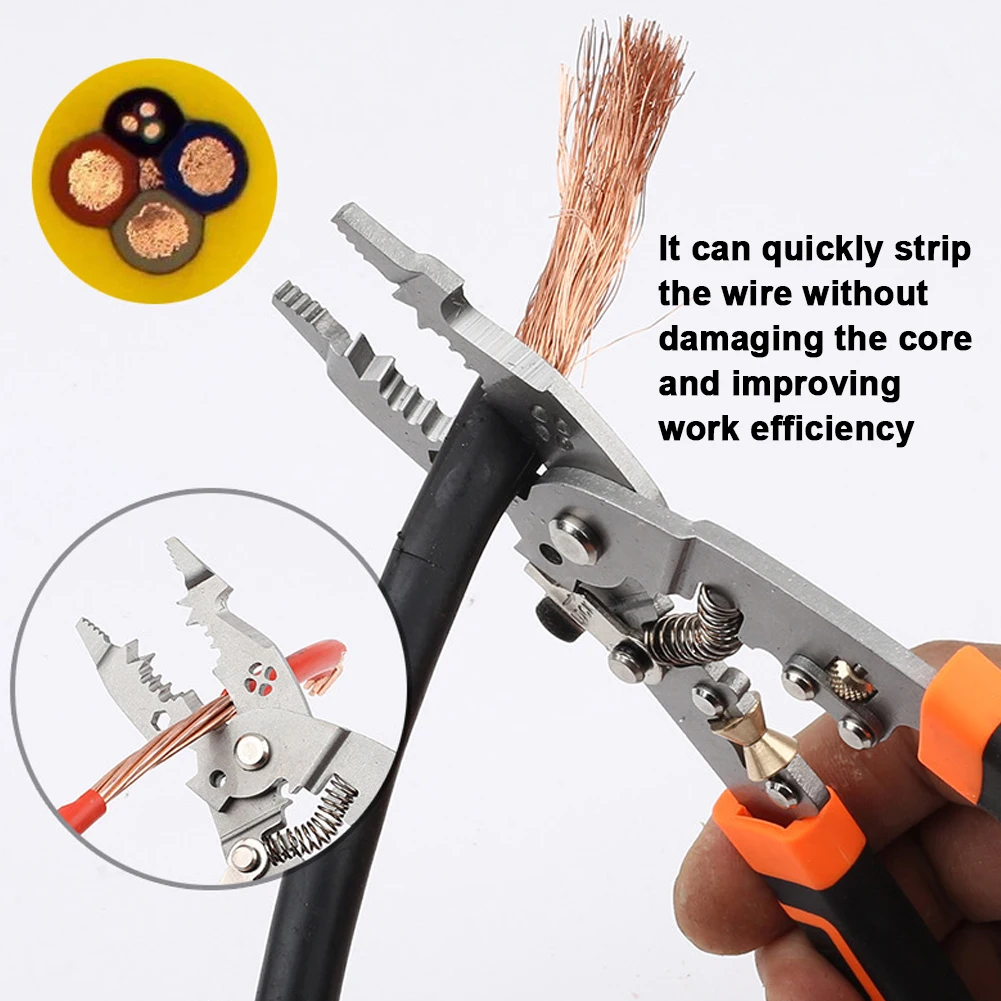 21 IN 1 Multifunctional Wire Stripper Professional Wire Stripping Tool Electric Cable Cutter Electrician Crimping Pliers