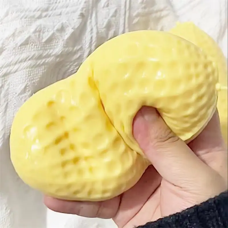 

1-5 шт. Забавные антистресс-игрушки в форме арахиса, декоративные украшения, мягкие игрушки-сквиши, супермягкие сенсорные игрушки-антистресс для детей и взрослых