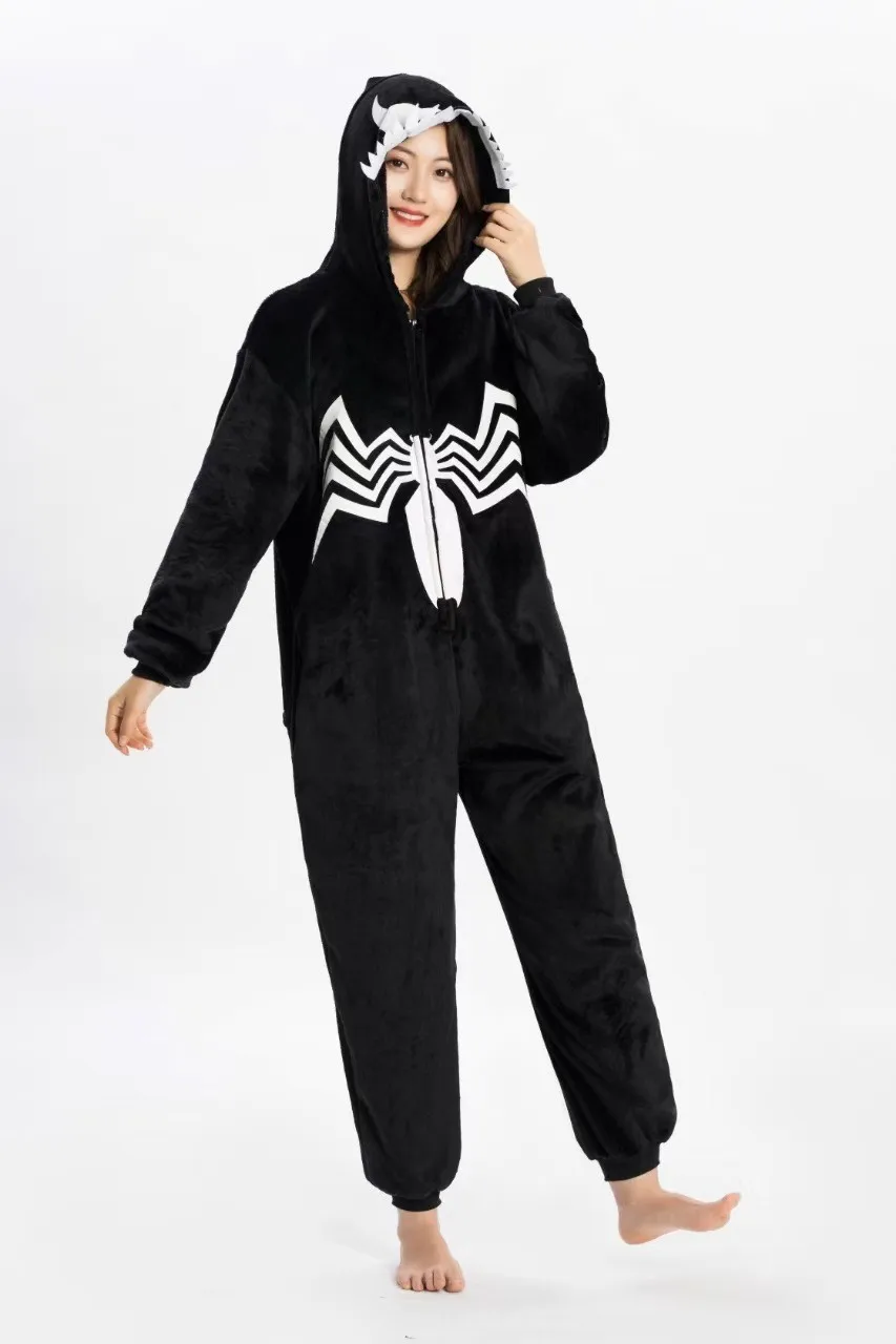 Anime Adult Spider Wizarding Cosplay Halloween Costumes Monster Onesies Nightgown Xmas Carnival Funny Pajamas Kigurumi