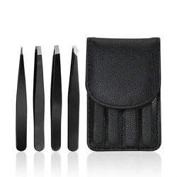 4 Teile/satz Professionelle Augenbraue Pinzette Augenbraue Haar Entfernung Clip Make-Up Sets Wimpern Verlängerung Wimpern Pinzette Schönheit