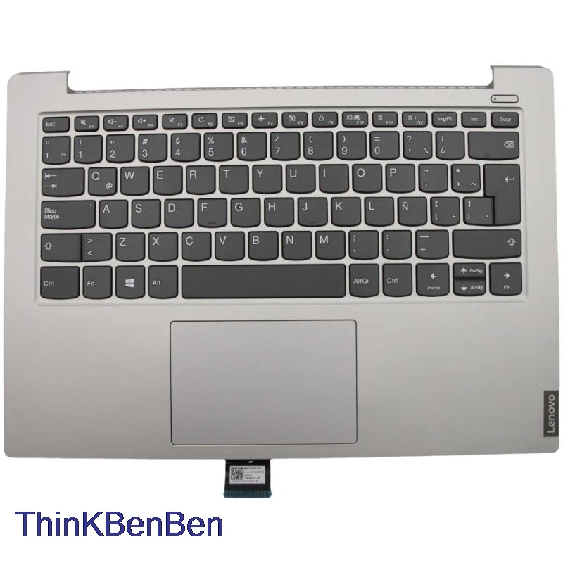 Imagem -01 - Caixa Superior do Teclado Latino Espanhol Platinum Tampa Palmrest Shell para Lenovo Ideapad S340 14 14iml 14iwl 14api 14iil 5cb0s18414 caixa superior do teclado latino espanhol platinum tampa palmrest shell para lenovo ideapad s340 14 14iml 14iwl 14api 14iil 5cb0s18414 01