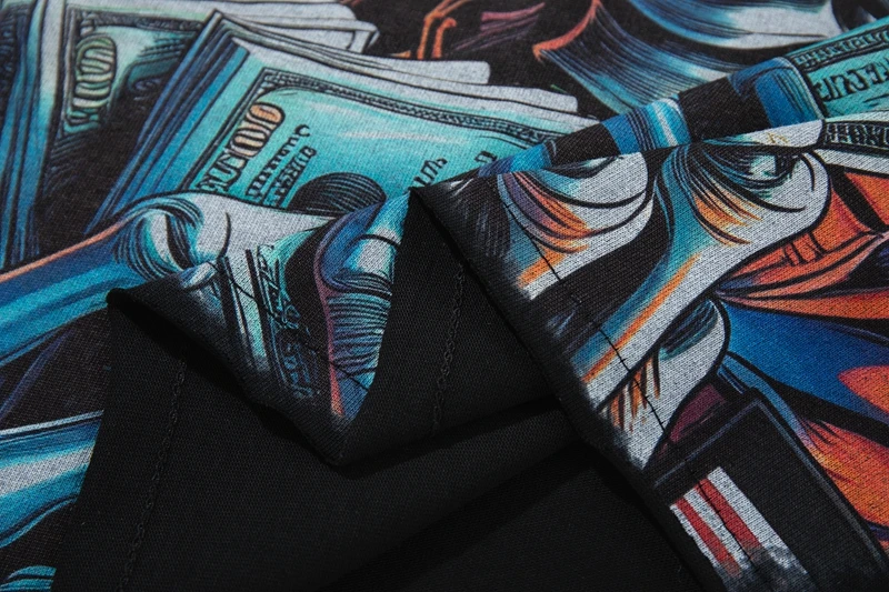 Herren-T-Shirt mit Strass-Totenkopf-Grafik, Hip-Hop-DJ-Skelett-Print, Y2K-Streetwear, Oversize-Baumwoll-Oberteil, Unisex-Sommer-T-Shirt – Detail 10