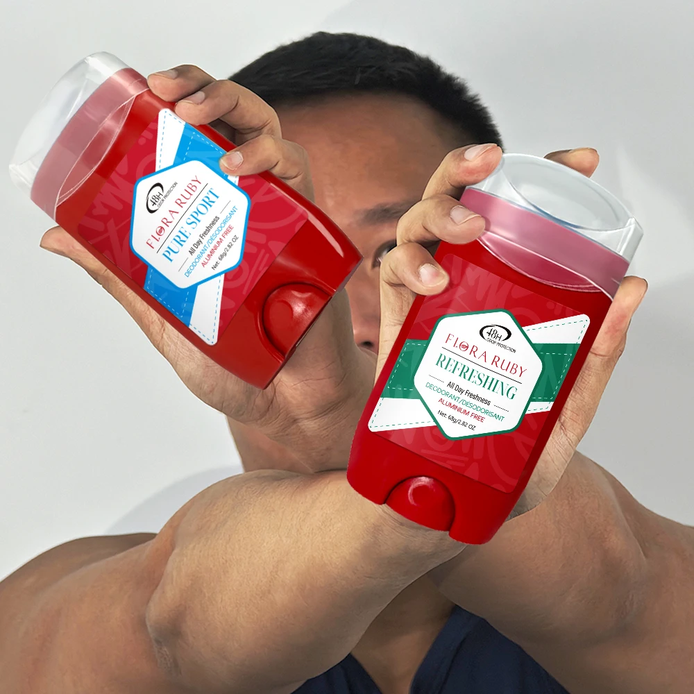 فلورا روبي 68 جرام عصا مزيل الروائح الكريهة للرجال 48 ساعة، مزيل الروائح الكريهة، رائحة تدوم طويلاً، يزيل الرائحة ومزيل الروائح تحت الإبط #2