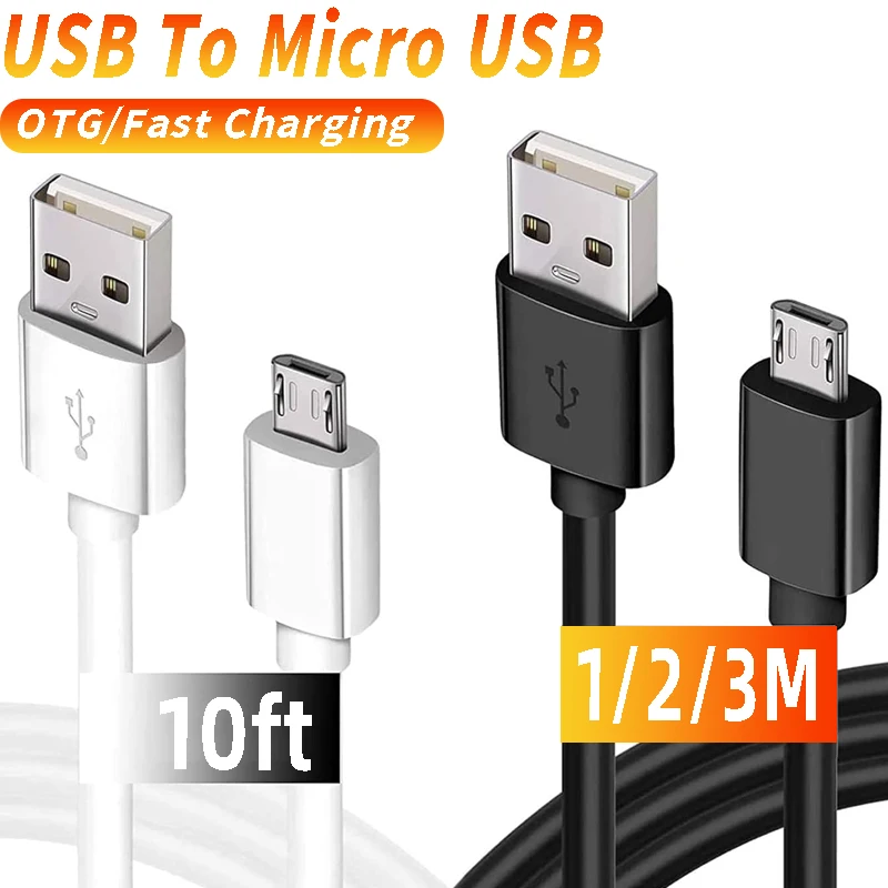 USB To Micro USB Fast Charging Cable Micro-USB Extension Cables for IP Camera CCTV Android OTG Data Cord for Samsung Mi OPPO