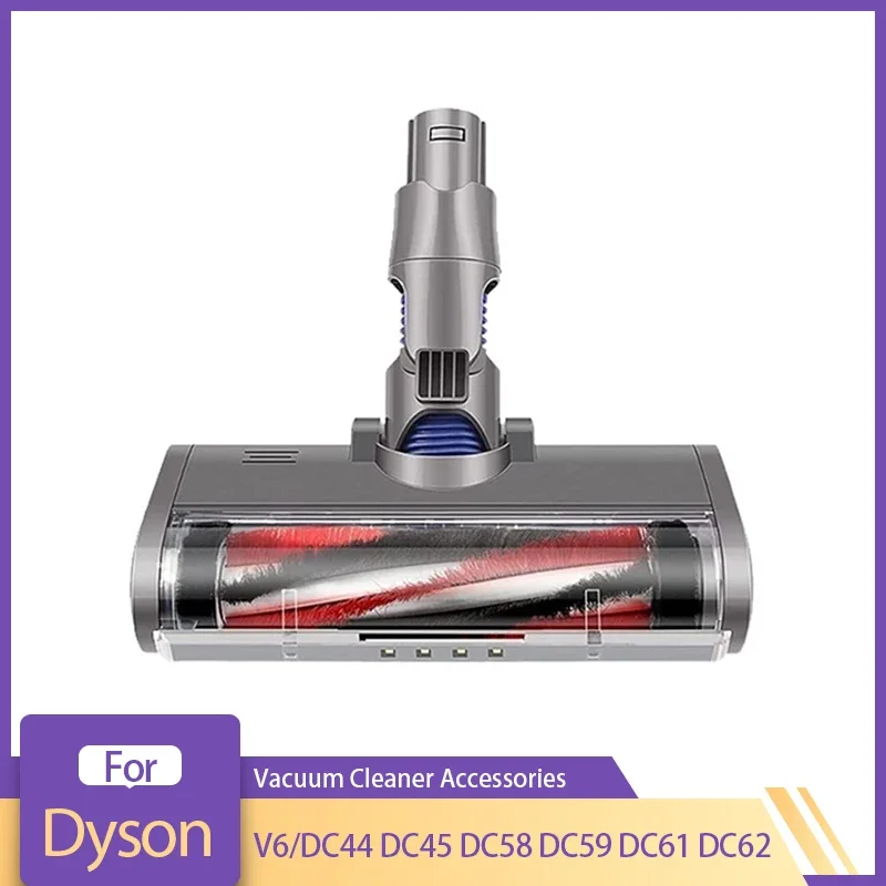 Motorized Floor Brush Head Tool For Dyson V6 DC58 DC59 DC61 DC62 Vacuum Cleaner Soft Sweeper Roller Head Replacement Spare Parts