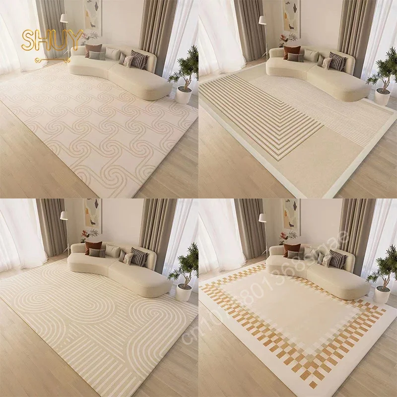 

Trend Nordic Minimalism Large Area Carpet for Living Room Home Decoration Floor Mat Table Non-slip 180x280cm Felt Custom Rug