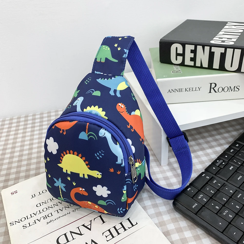 الكرتون الأطفال حقيبة صدر للرجال لطيف ديناصور القرن الحصان طباعة أكياس الصدر الأطفال الكرتون حقيبة كروسبودي صغيرة هدايا عيد الميلاد للطفل