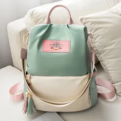 Nuevo bolso de hombro de alta calidad para mujer, bolsos de tela Oxford de gran capacidad, mochila para mujer, bolso de mano de Color, mochilas de hombro para mujer