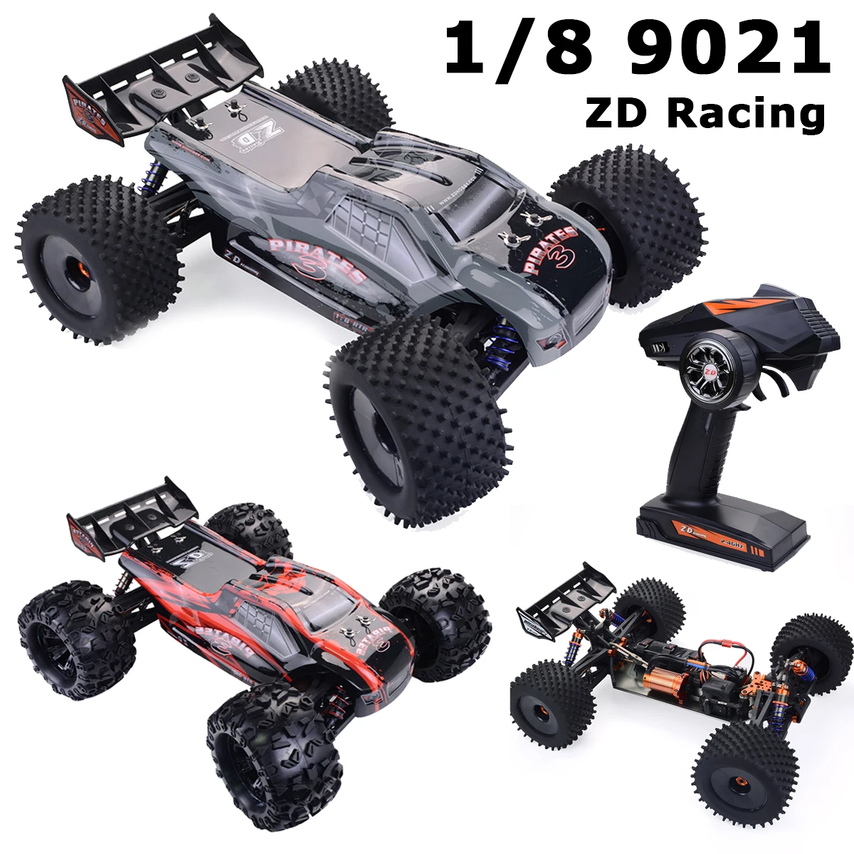 1/8 ZD 9021-V3 RC racing electric remote control car model RTR/KIT set 2.4G 4WD 90km/h Brushless RC Electric Truggy Vehicle