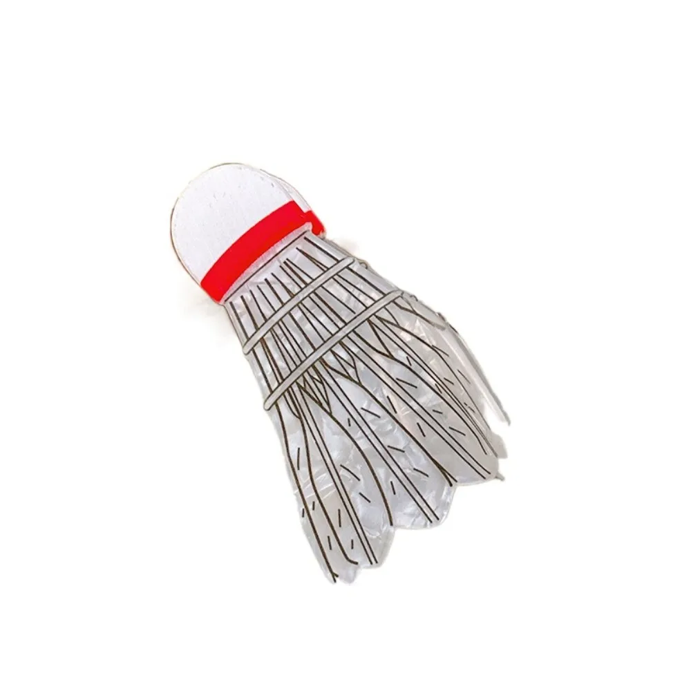 

Simple Badminton Hair Claw PVC Sports Style Roller Skates Shark Clip Geometric Korean Style Book Shape Hair Clip Wash Face