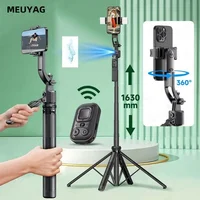 MEUYAG 1,62 m AI palo de Selfie de seguimiento completamente automático con control remoto Bluetooth inteligente antivibración Pan Tilt cardán de mano