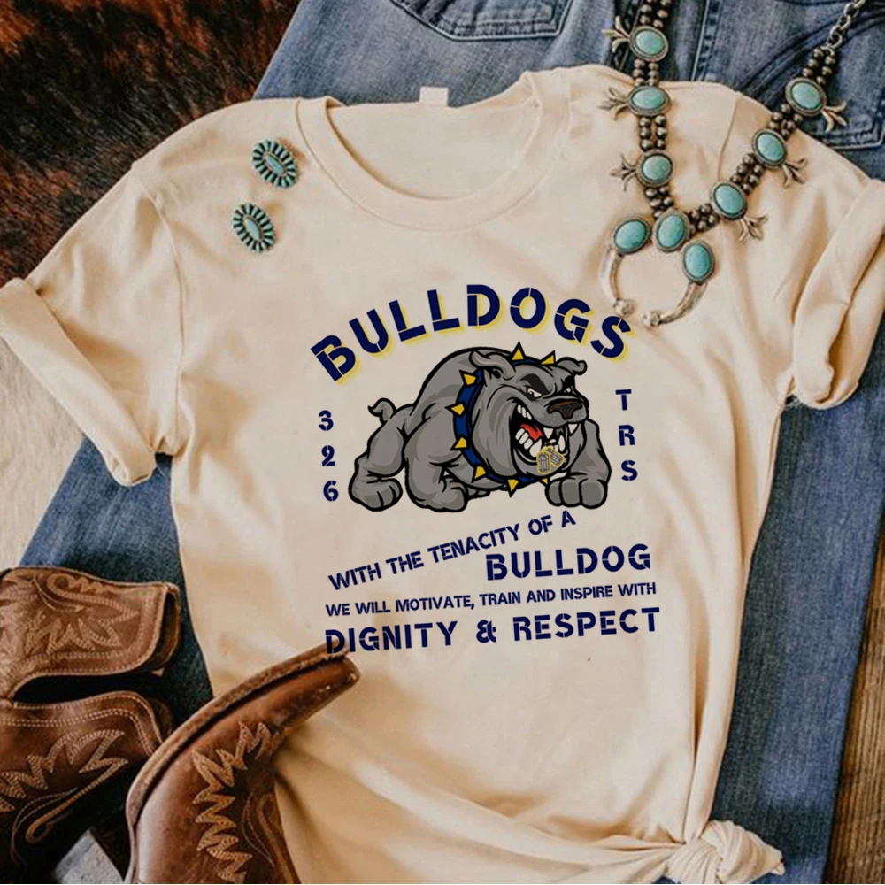 

Топ Bulldog, Женский смешной Топ, дизайнерская одежда для девушек