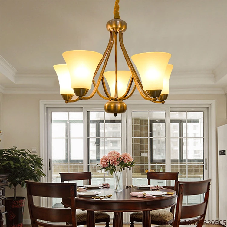 

LED Chandelier Lavius Hot Sale Luxury Classical Golden Lampshade Dining Room Bedroom Indoor Modern Ceiling Chandelier
