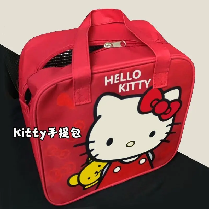Neue Hallo Kitty Kawaii niedlichen Anime Cartoon Vollbild niedlichen Katze Handtasche Student Oxford Stoff Lunchbox tragbar beim Ausgehen
