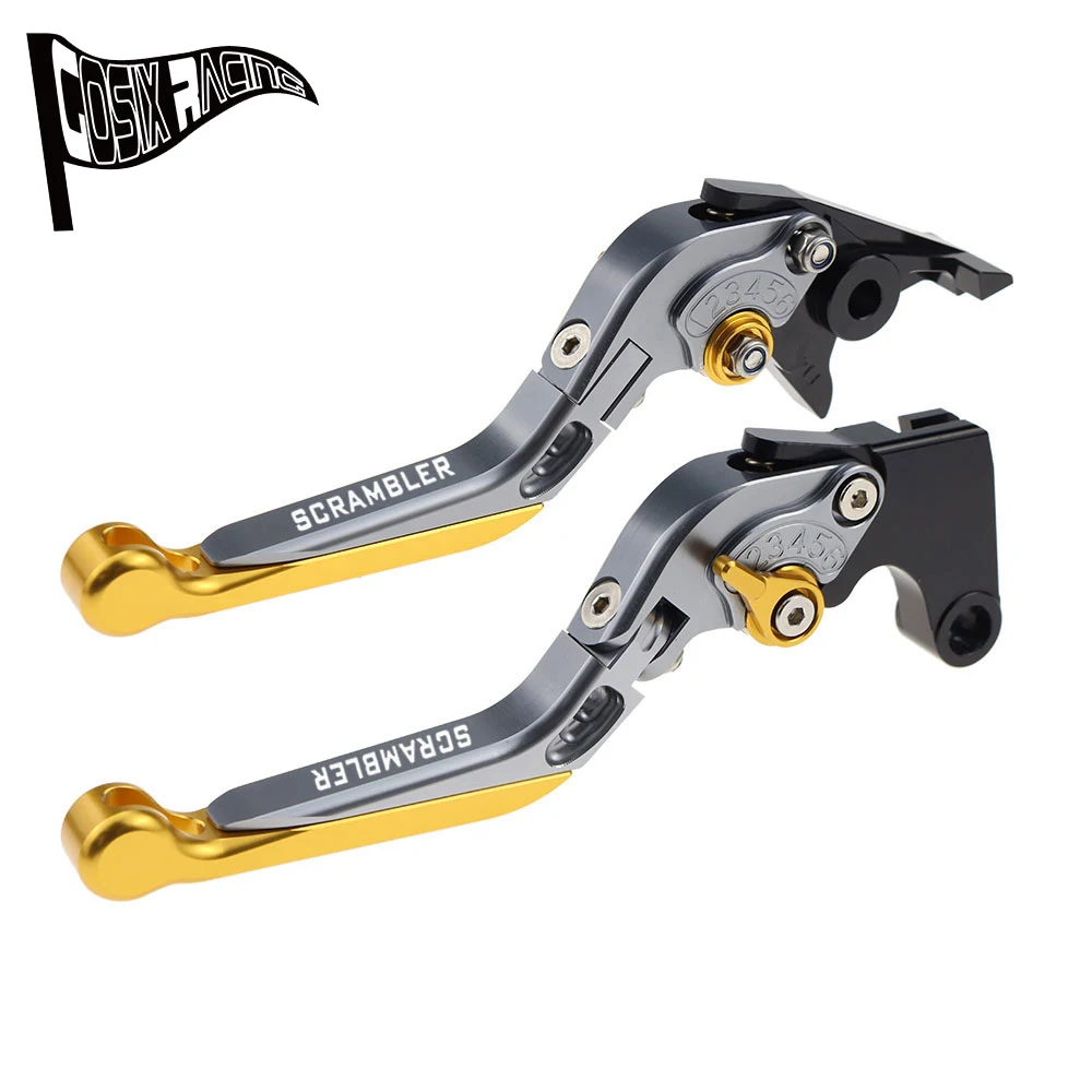 Fit For STREET SCRAMBLER 900 17-22 Folding Extendable Clutch Brake Levers Motorcycle CNC Accessories Parts Adjustable Handle Set