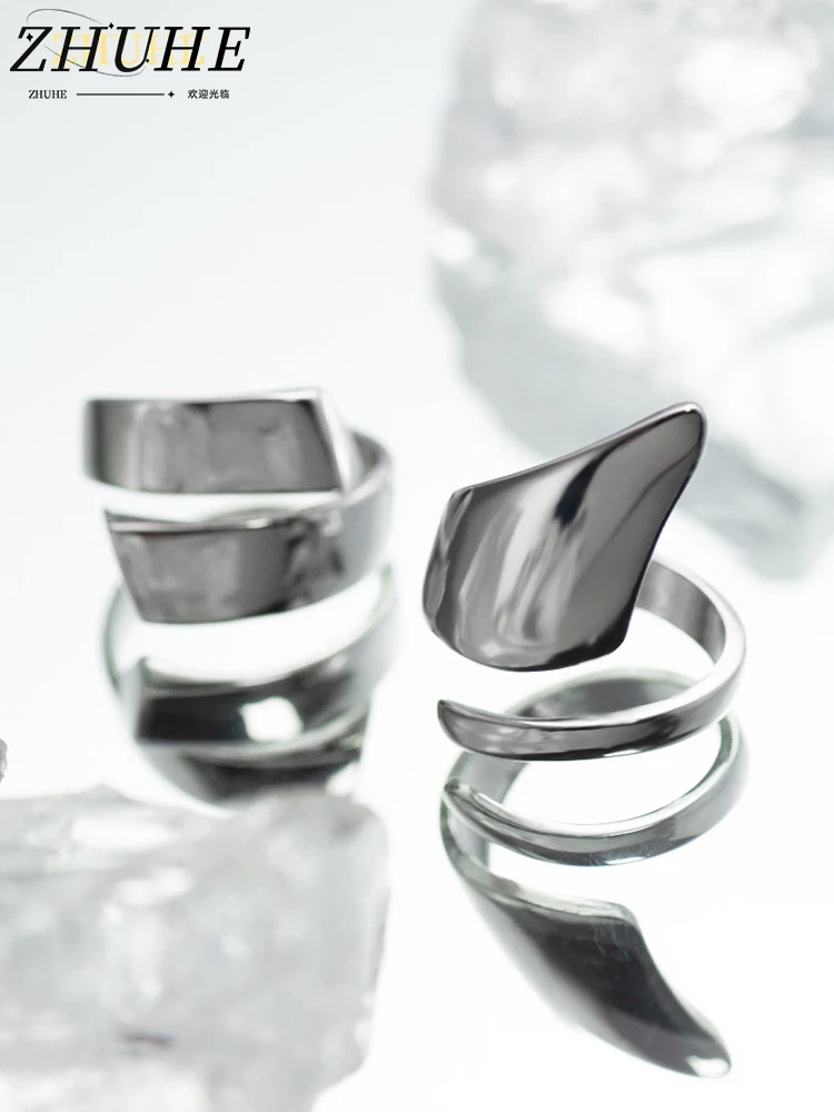 

Unique Spiral Design Silver Ring Women’s Chic Punk Style Finger Ring Fashionable Daily Wear Jewelry Accessory