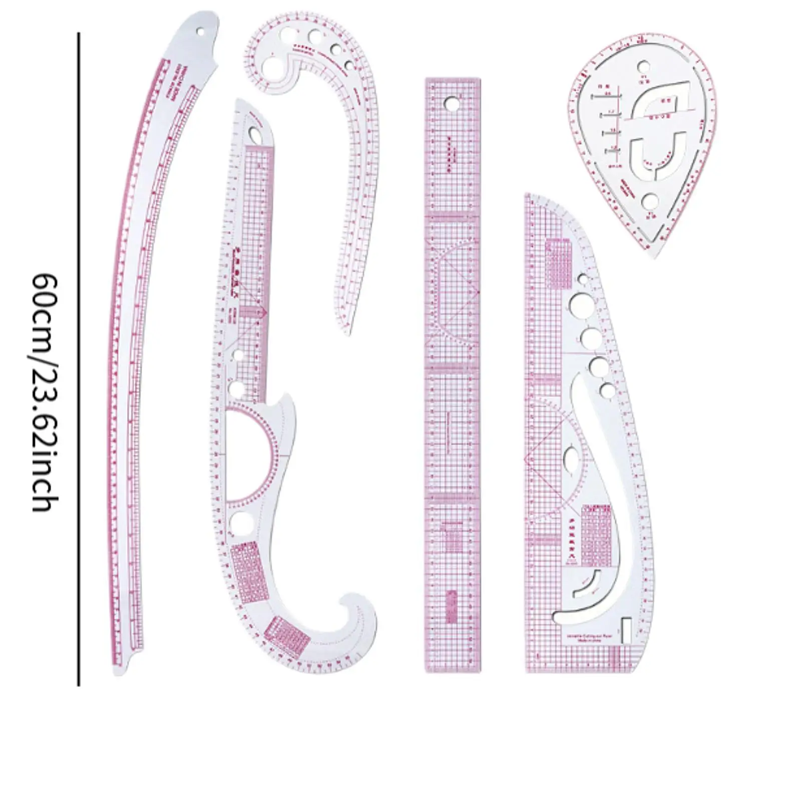Sew French Curve Ruler Set Metric Rulers Set Measuring Tools Bendable Clothing Pattern Making Ruler for Designers
