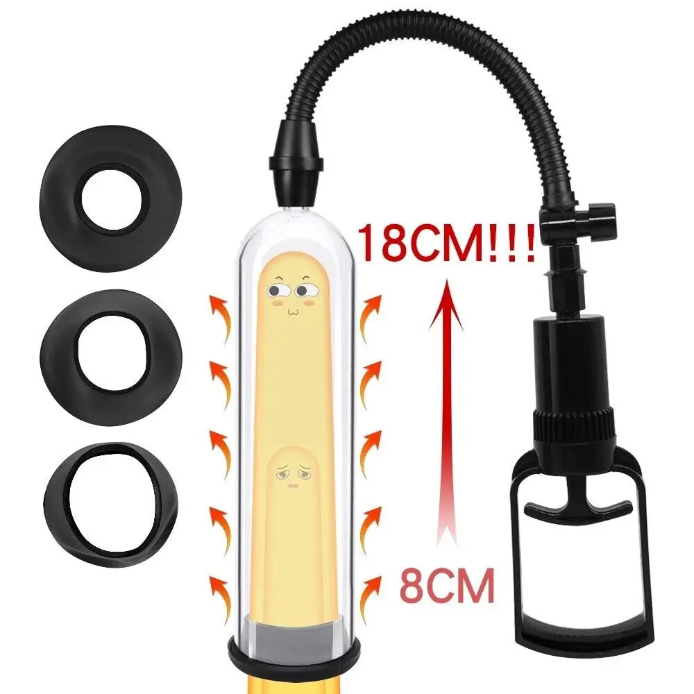 Vacuum Penis Pump Manual Penis Enlarger Enhancement Erection Dick Trainer Male Lasting Masturbator Sensualex Adult Novelty Toys