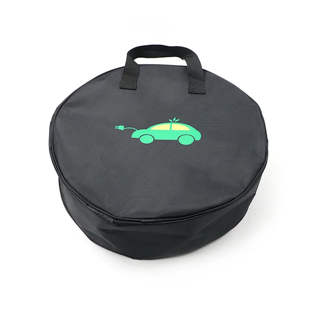Durable Round Car Charge Cable Storage Bag Waterproof Oxford Cloth Storage Bags Round Car Tools Organizer Accessories view 6