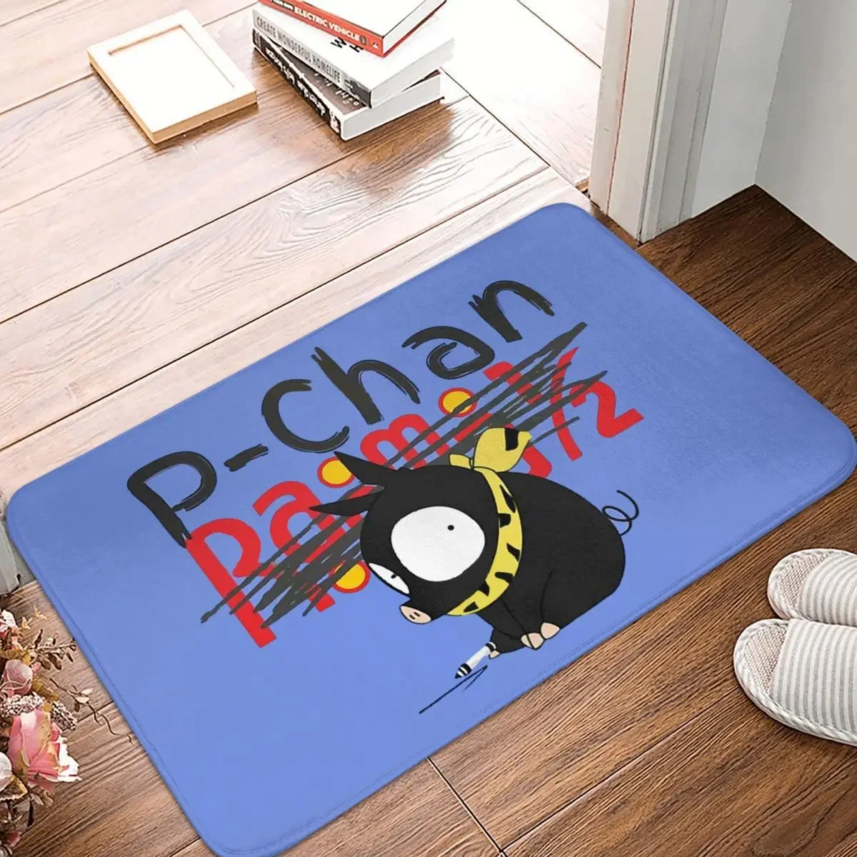 Randa 12 Japanese Anime Bath Mat P-Chan Ranma Doormat Flannel Carpet Balcony Rug Home Decoration