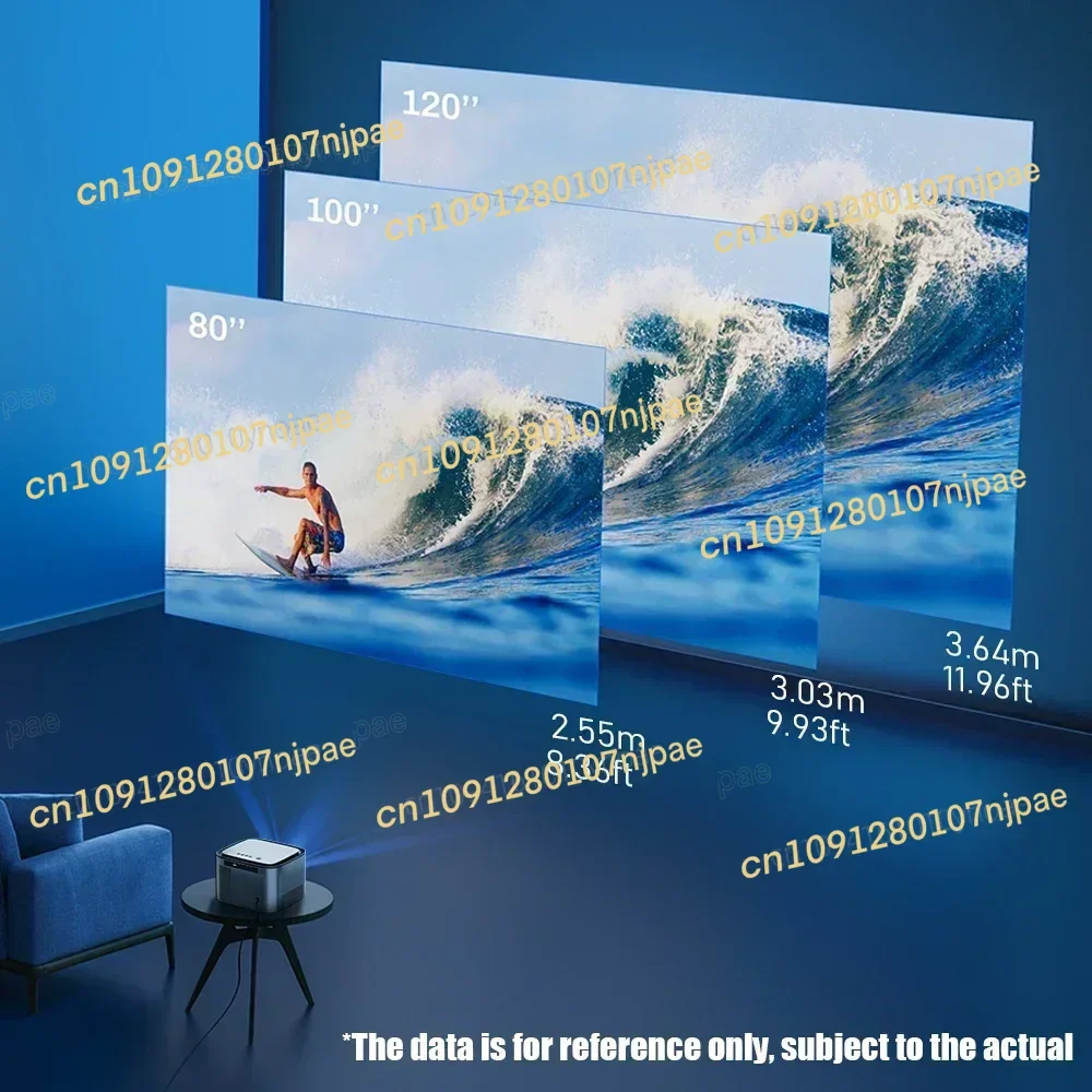 متوفر X25 جهاز عرض فيديو محمول عالي الدقة 1080 بكسل بتركيز تلقائي واي فاي شاشة LCD ذكية LED مسرح منزلي مع تركيز تلقائي