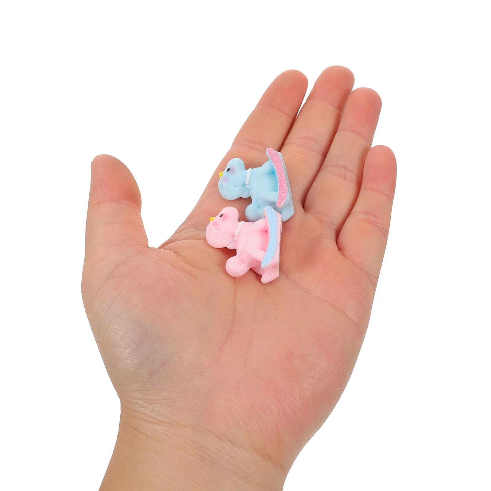 

10Pcs Colorful Mini Rocking Horses - Handpainted Resin Animal Decor for DIY Crafts Fairy Gardens Table Scatters Holiday Tree