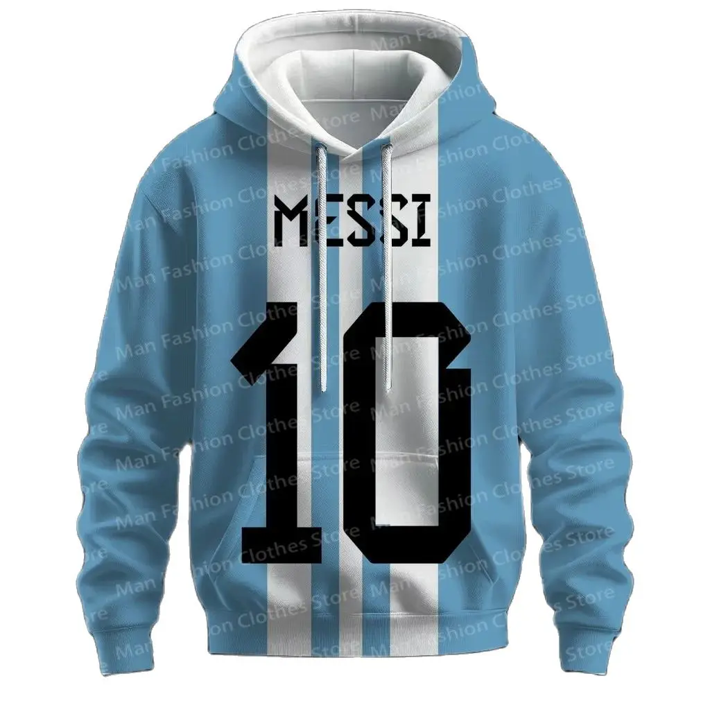 Messi  Impression Fans Men Women Hoodies Gifts Casual Style Y2K Streetwear Sweatshirts Fall /Winter Tops Men Women Hoodies