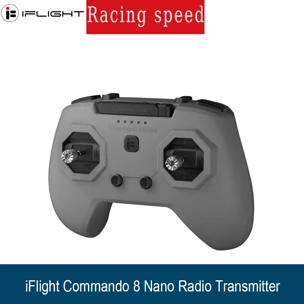 

Nano Радиопередатчик iFlight Commando 8 ELRS 2,4G 100 МВт Пульт дистанционного управления, совместимый с Simulators FPV для RC Racing Drone