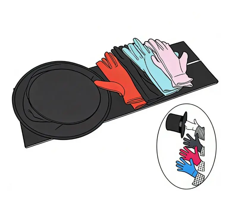 Color Changing Gloves Magic Tricks Magician Stage A Multiple Quick Change With Gloves Illusions Accessories Gimmick Comedy Magia