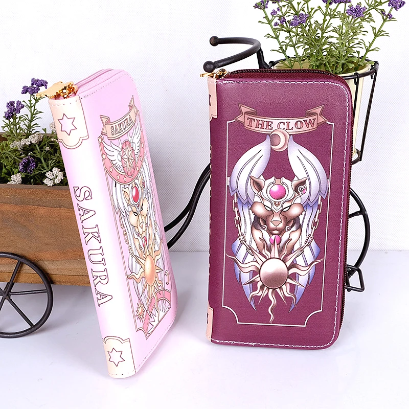 Anime Card Captor Sakura Kurze Frauen Geldbörsen Cartoon Sakura männer Geldbörse Zipper Geld Taschen – Detail 3