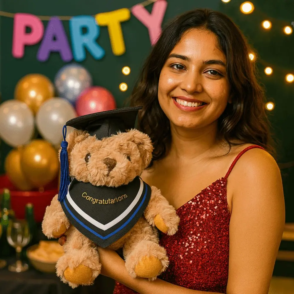 Temporada de formatura comemorativa urso brinquedo de pelúcia bonito 20cm médico urso boneca macio recheado doctoral boné urso animal boneca crianças presente