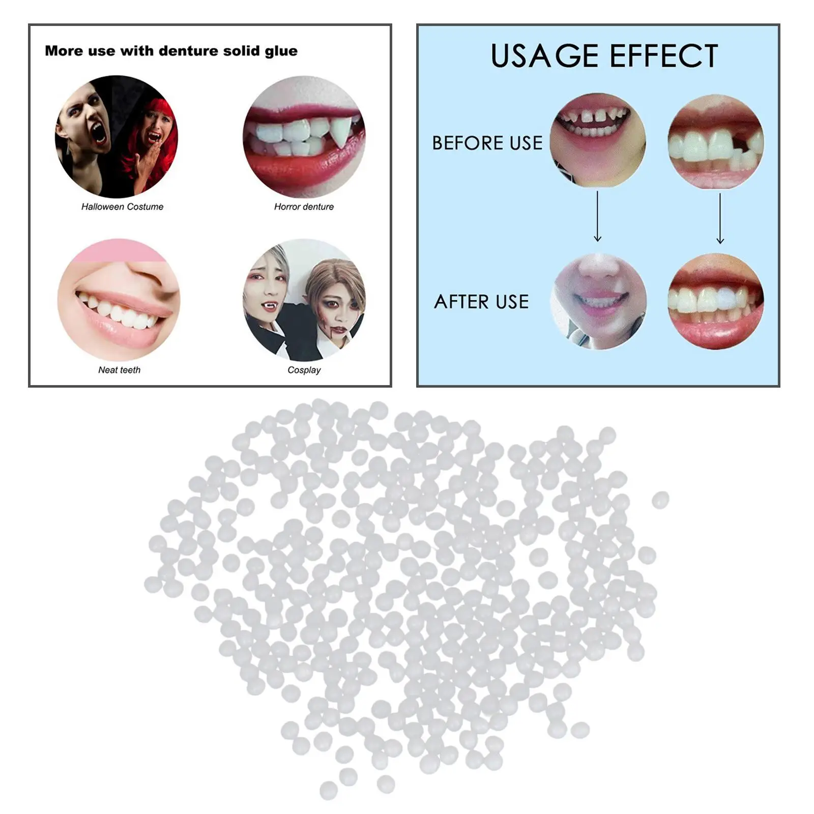 Thermal Beads Teeth Veneers Temporary Teeth Repair Kit Thermal Beads