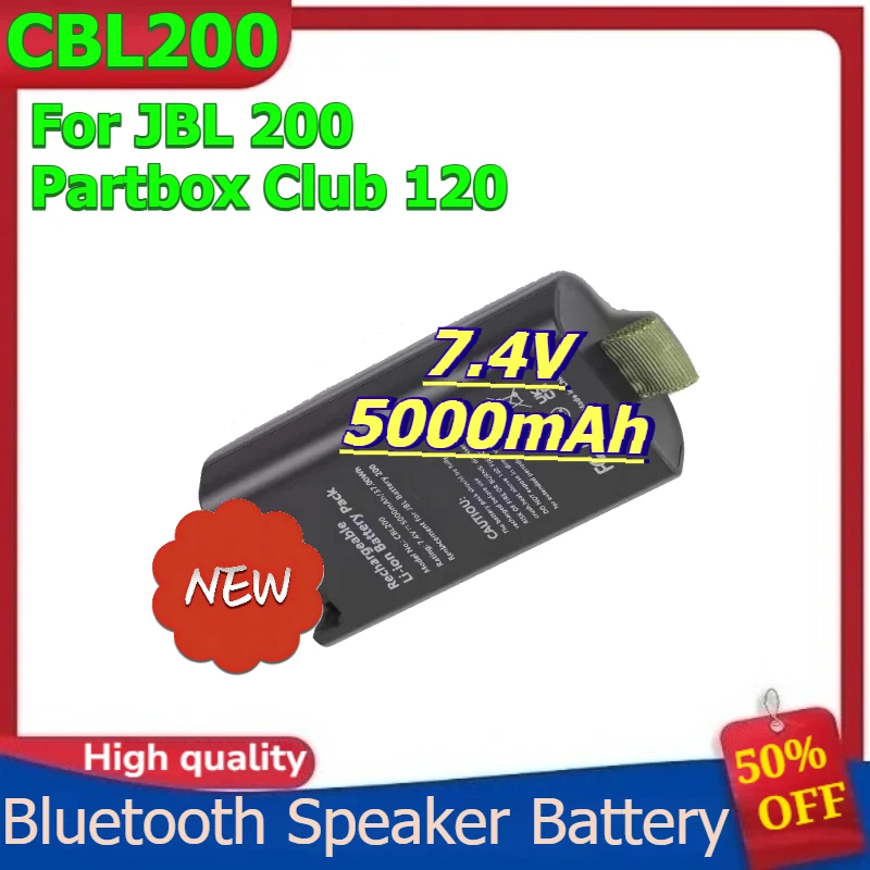 

CBL200 Replacement Battery for JBL 200 Partbox Club 120 Bluetooth Speaker Battery 7.4V 5000mAh