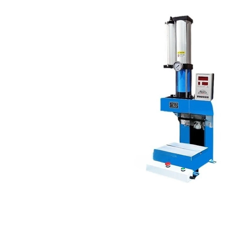 Pneumatic stamping machine C-type four-guide water cutter removal burr desktop press bearing press-fit die-cutting machine