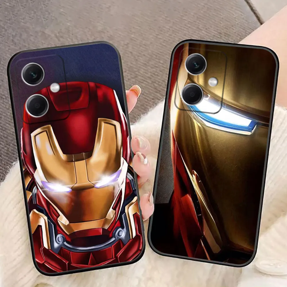 

Marvel Iron Man The Hulk Cover Phone Case For Redmi Note 14 13 12 12S 11 11T 11S 10 9T 9S 9 8T Pro Silicone Case Funda Shell