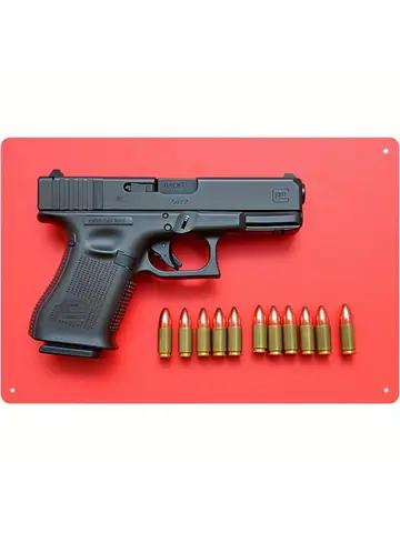 Pietro Beretta CO2 Air Pistol Vintage Metal Sign Airgun BBs Ammo Wall Plaque Man Cave Garage Christmas Hobby Decor Gift