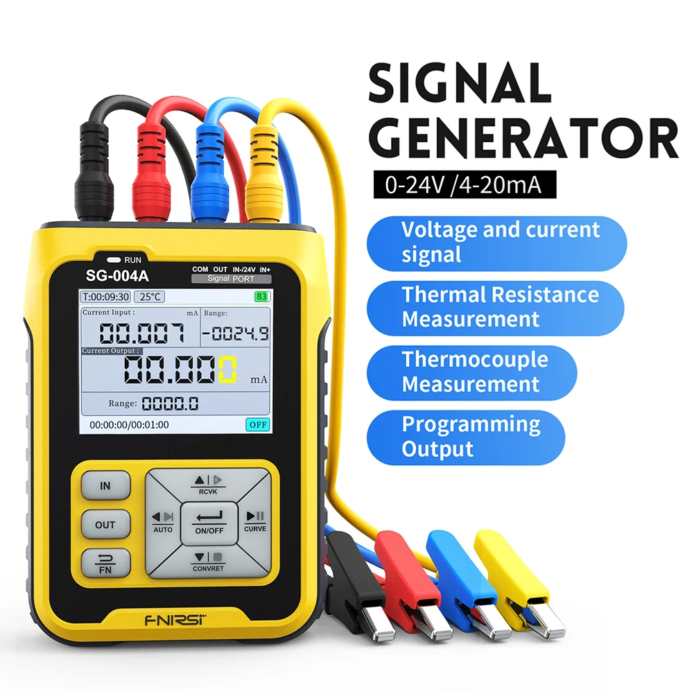 

New SG-004 Signal Generator 0-24V 4-20mA Analogs Voltage Current Thermocouple Resistance Color Screen Process Calibrator