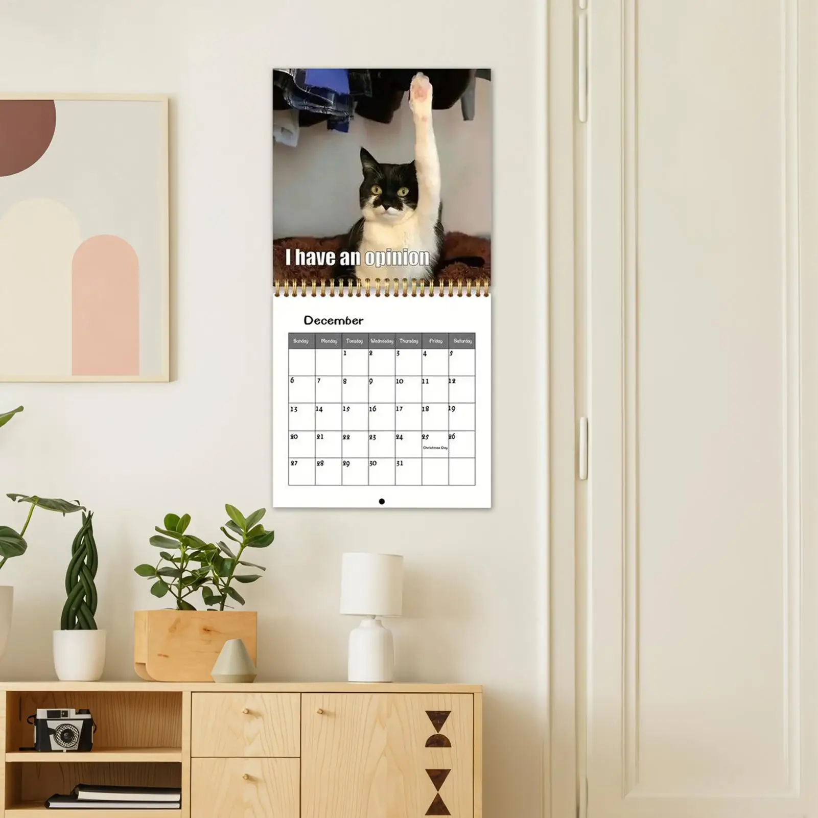 

2026 Cat Calendar 2026 Wall Planning Schedule Planner For Holiday Dates Christmas New Year Office Home Kids Adults Family